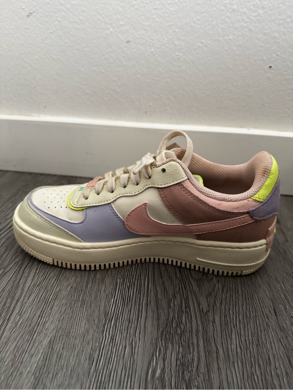 Nike Air Force 1 Shadow Sneaker in Cashmere Size 7 - Picture 7 of 12